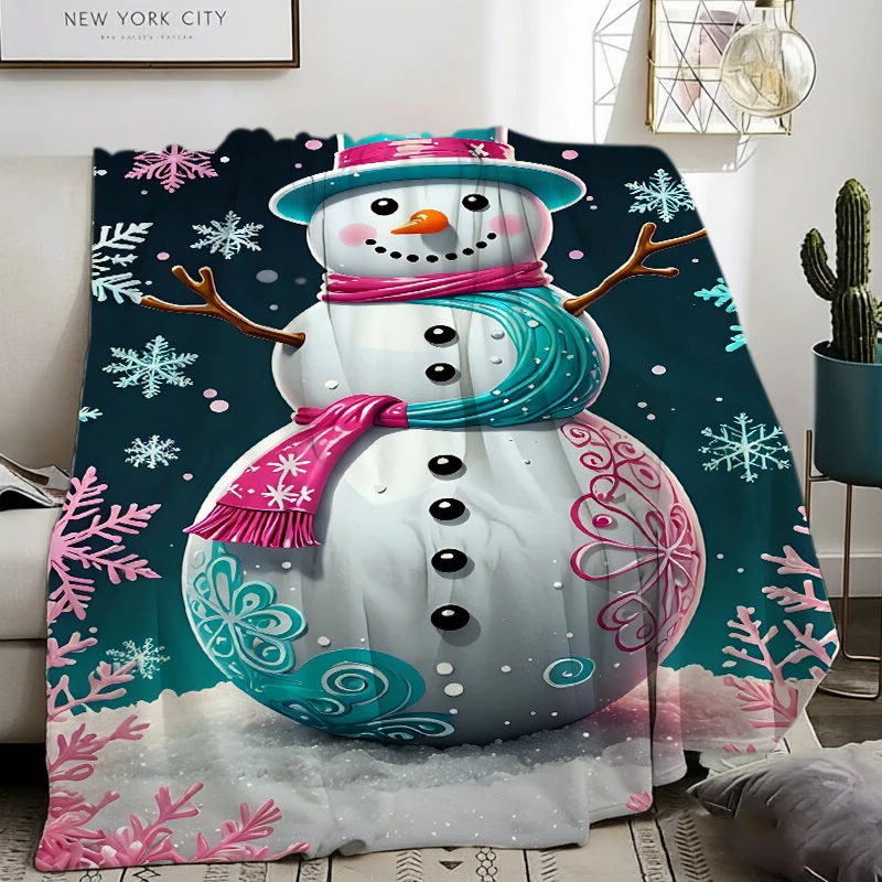 Gingerbread Man Hot Drink Dessert Fleece Blanket For Cozy Bedroom Decor Lightweight Plush Throw Blanket Accent
