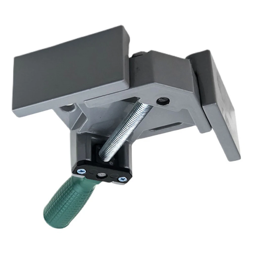Right Angle Clip Clamp Aluminum Alloy Right Angle Fixture Single Handle Adjustable Swing Jaw for Welding Woodworking Photo Frame image 3