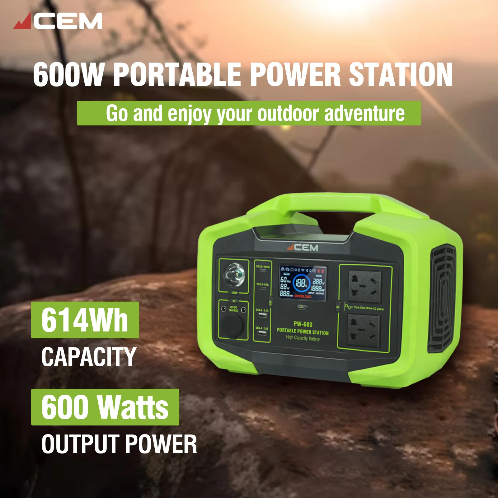 Handheld Reliable Power Supply: High Capacity Battery And Advanced Tech Features Bidirectional Inverter Technology