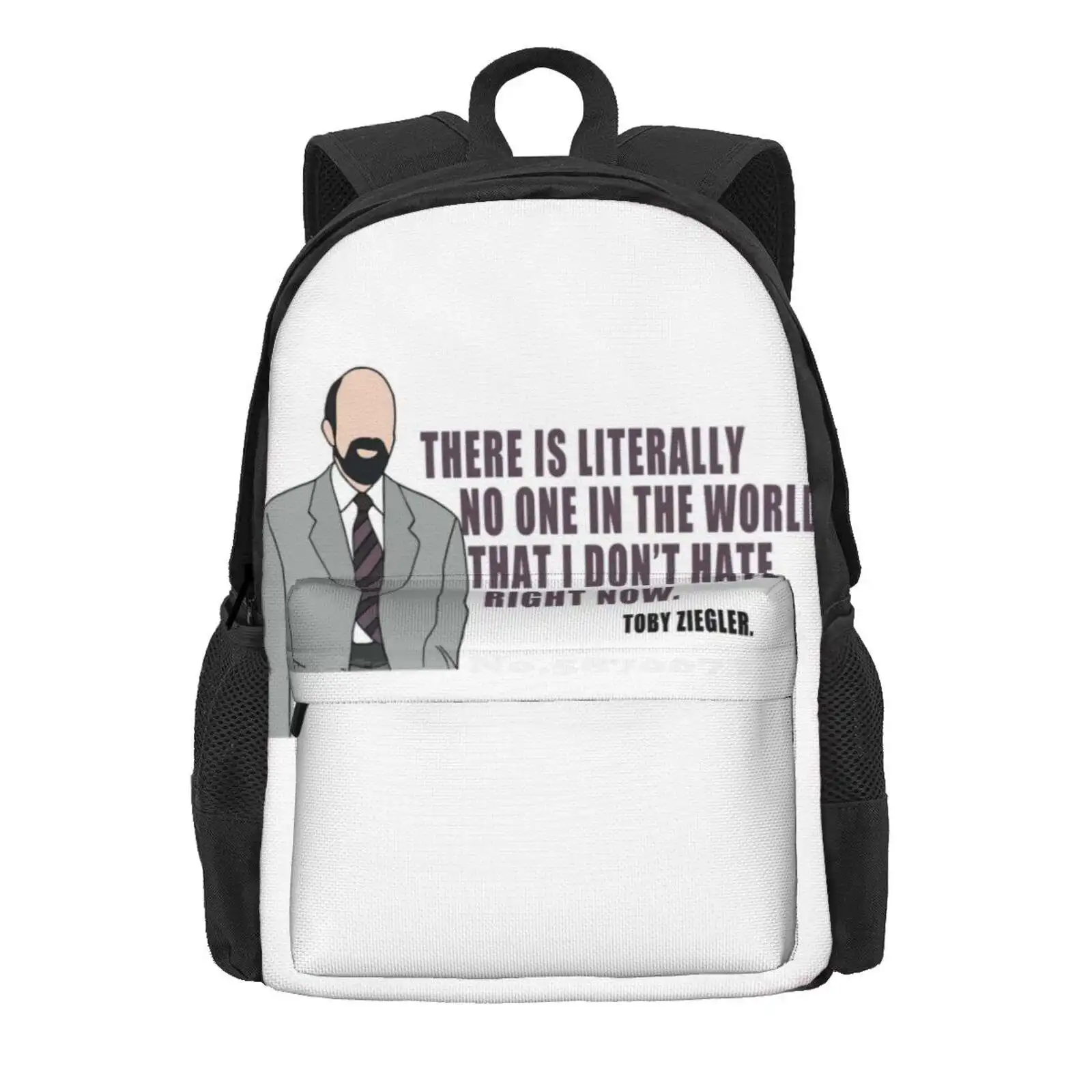 Toby Ziegler Hot Sale Schoolbag Backpack Fashion Bags Toby Ziegler The West Wing Toby The West Wing Tv Show Cj Cregg Abbey