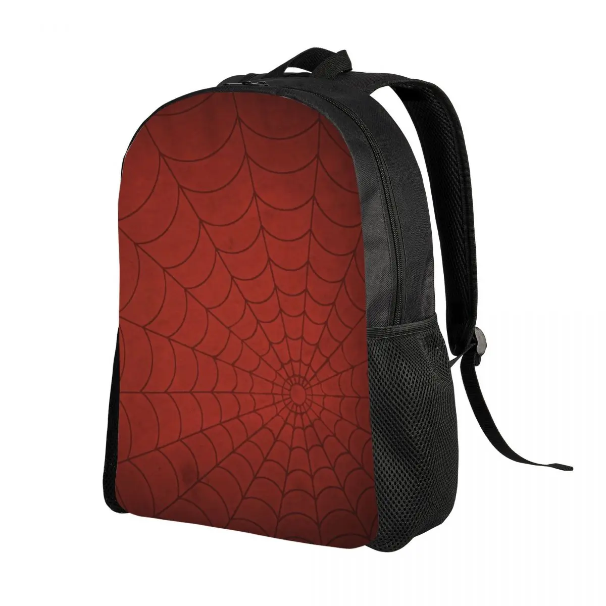 Custom Classic Red Spider Web Pattern Travel Backpack Women Men School Computer Bookbag College Student Daypack Bags