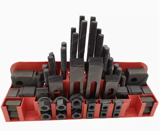 

Milling Machine Clamping Set 58pcs Mill Clamp Kit Vice M12 Universal Fixture Screw Set Pressure Plate Processing Parts