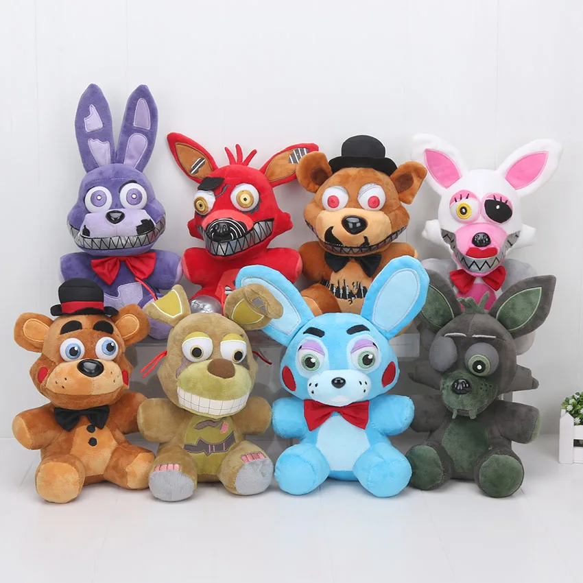 25cm fnaf plush toy plush Golden Freddy Fazbear Mangle bonnie foxy Stuffed Doll Toys Sister Location