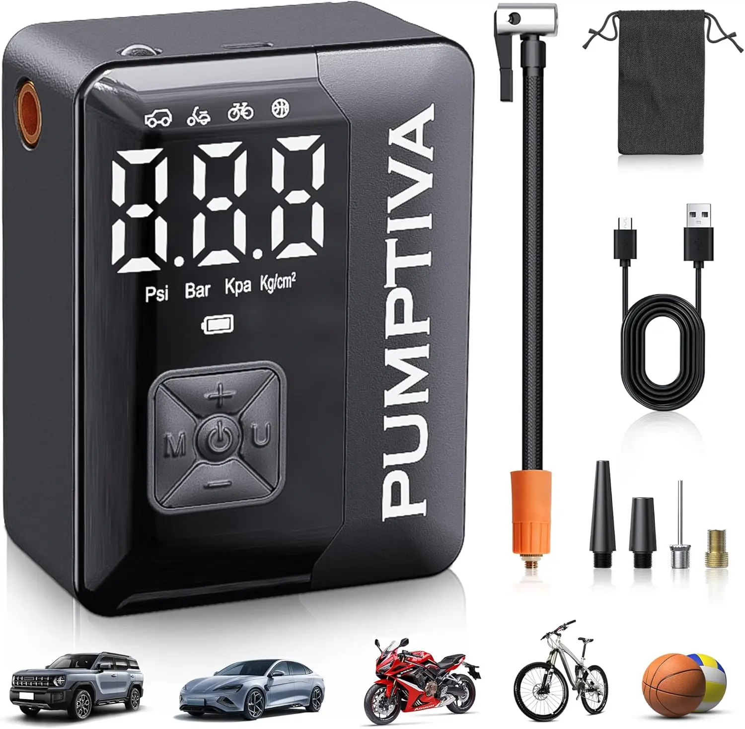 

Беспроводной электрический мини-воздушный компрессор, накачка шин, 150 фунтов на квадратный дюйм, автоматическое отключение для обслуживания автомобиля, использование автомойки