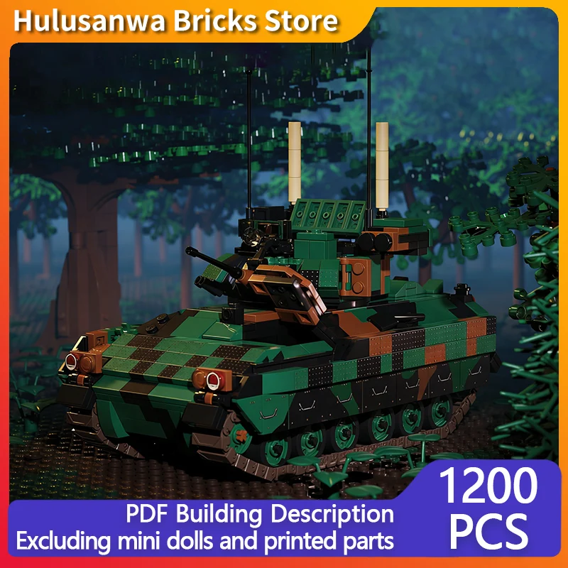 

M3A3 Fighting Vehicle Model MOC Building Bricks War Equipment Modular Technology Gifts Holiday Assemble Children Toys Suit
