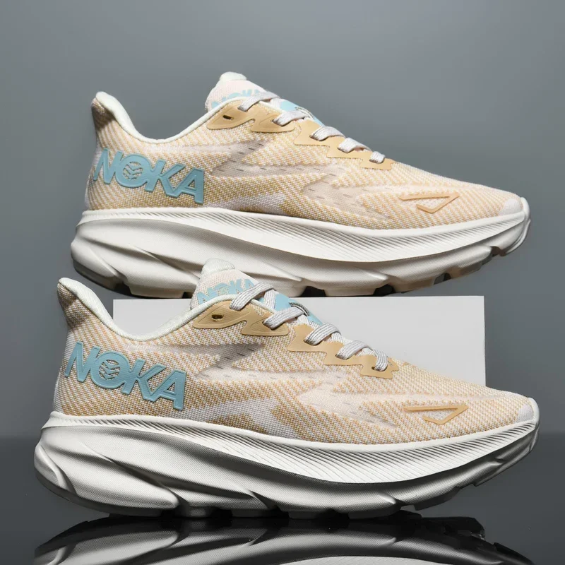 Men's Running Shoes Jogging Trainer Couple Race Outdoor Non-Slip Sneakers Mesh Cushioning Luxury Shoes Breathable Off-road Shoes view 4