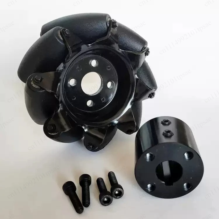 4 pieces/batch load 4-inch carbon steel omnidirectional wheel motor coupling for automotive robot chassis
