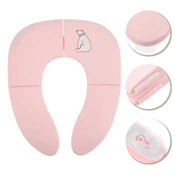 변기 트레이너 링 여행용 변기 시트 커버, 플라스틱 패드, 휴대용 Pp 어린이 훈련 액세서리, 아기 