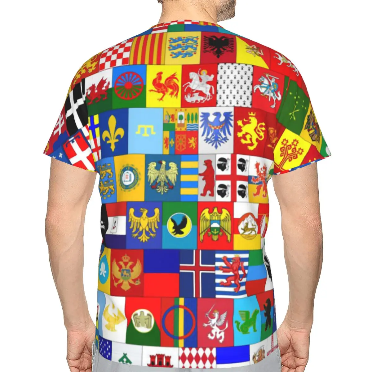 The Animal Sign Special Polyester TShirt The World's Flag Mighty Grace Great Top Quality New Design Thin T Shirt Short Sleeve