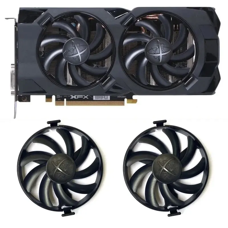 New RX580 480 470 GPU Fan FDC10U12S9-C for XFX AMD Radeon RX 470 480 580 RX580 RX480 RX470 Graphics Card Cooling Fan