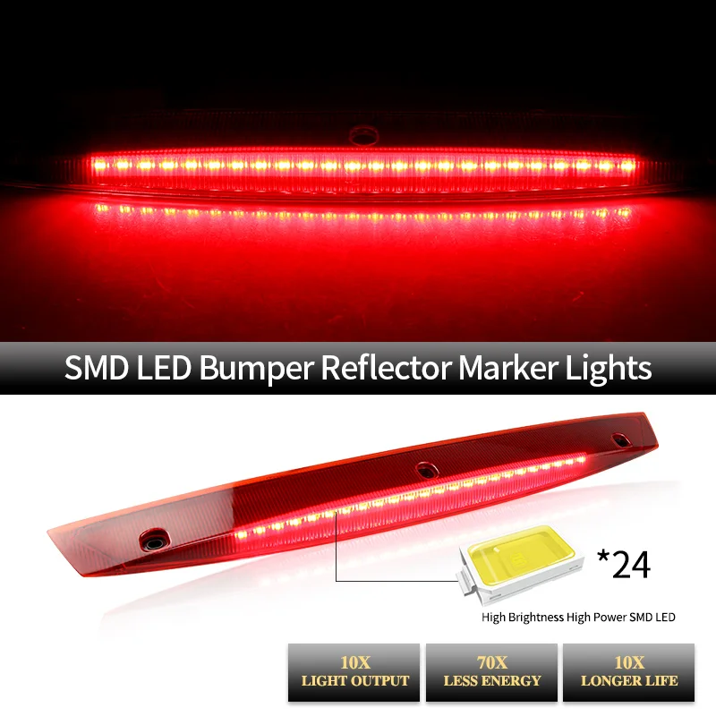 1 قطعة LED عالية الثالث ضوء الفرامل الإضافية الخلفية إشارة الذيل مصباح لمرسيدس بنز V-Classe فيتو فيانو W639 03-14 الدخان الأحمر عدسة