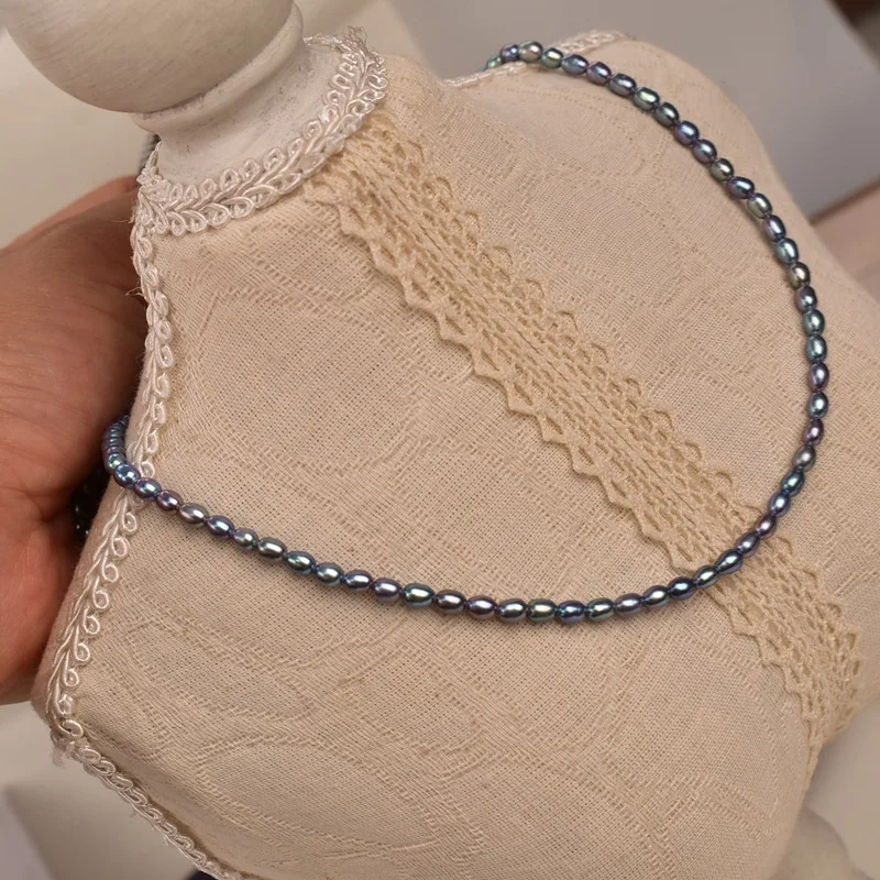 

AAA 3-4mm Natural Freshwater Pearls Strong Light Rice Beads for Jewelry Making Necklace Bracelets DIY Accessories Wholesale