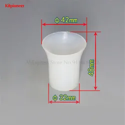 Silicone Sealing Tube Sleeve Trumpet Shaped Seal Ring Spare Part Soft Ice Cream Machine Accessory Height 48mm