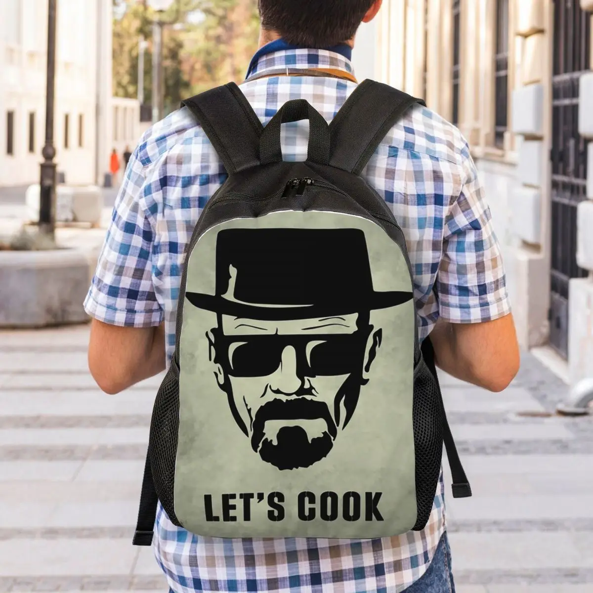 Heisenberg Lets Cook Backpack Student Boys Girls BookBag School Bag Laptop Shoulder Bags