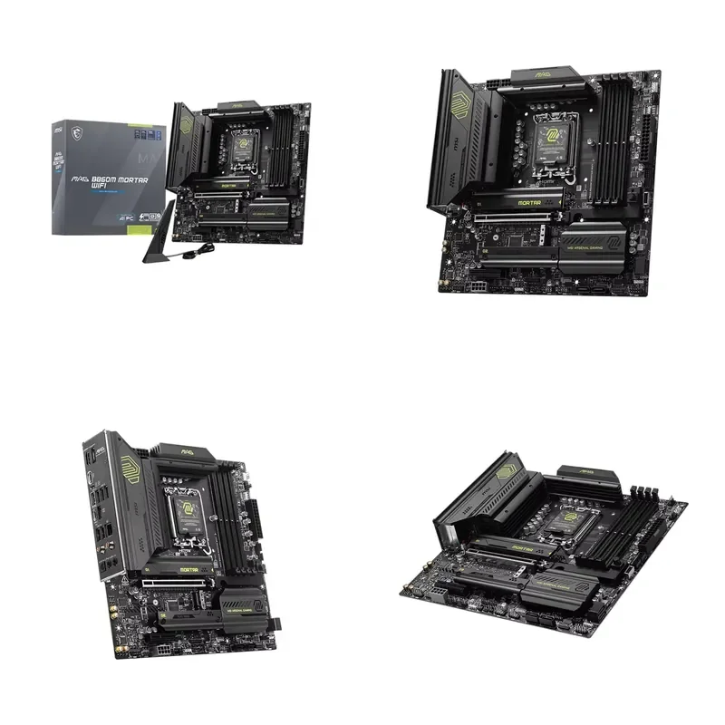 【CHIMU HOME】LGA 1851 M-ATX B860 게이밍 마더보드 WIFI7 PCIe5.0 M.2 DDR5 코어 울트라 시리즈 프로세서용