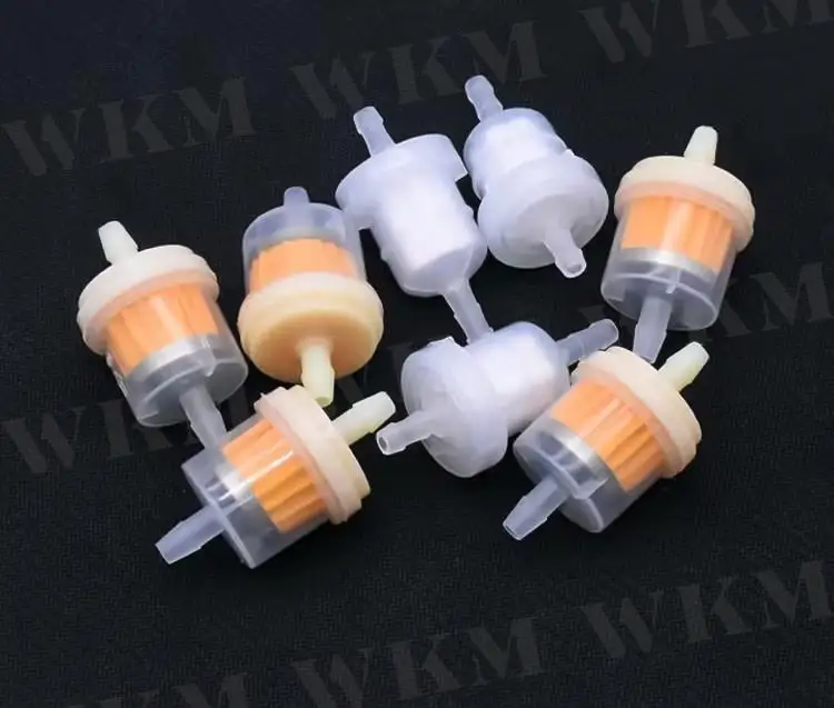 15pcs Motorcycle Petrol Gas Fuel Gasoline Oil Filter for Scooter Motorcycle Moped Gas Scooter Dirt Bike ATV Kart Oil Fuel Filter