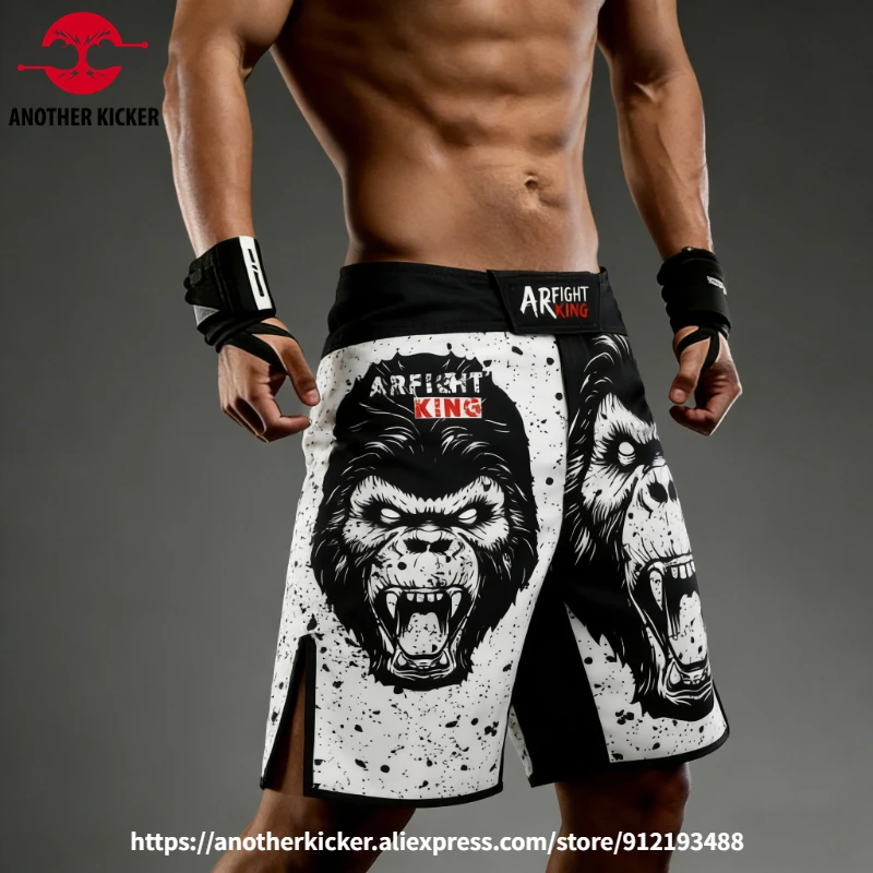 Premium MMA Fight Shorts for Men Kickboxing BJJ Grappling Boxing Training Shorts Tiger Lion Snake Sublimated Cage Fighting Pants