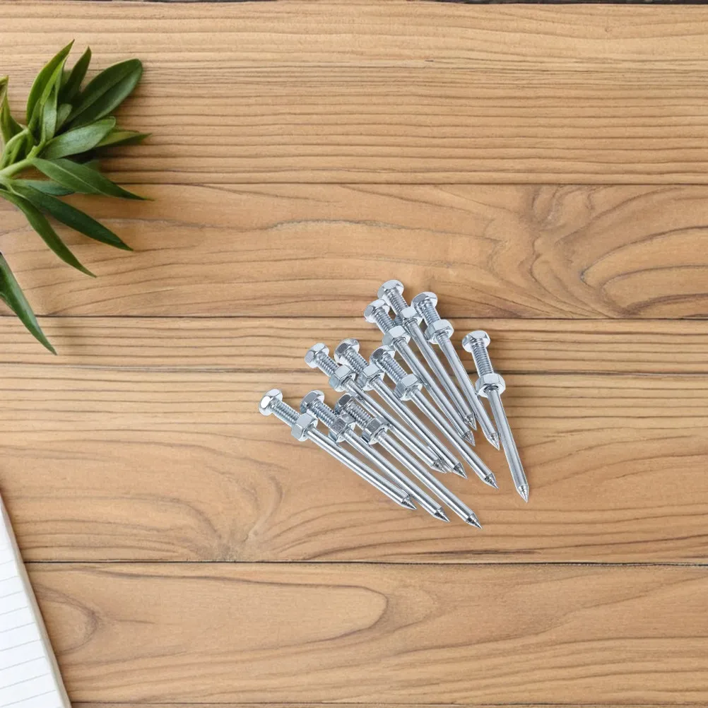 12Pcs Lawn Aerator Shoes Spikes Heavy Duty Metal Pegs Replacement for Lawn Yard Garden Soil Loosening Peg Aerator Spikes