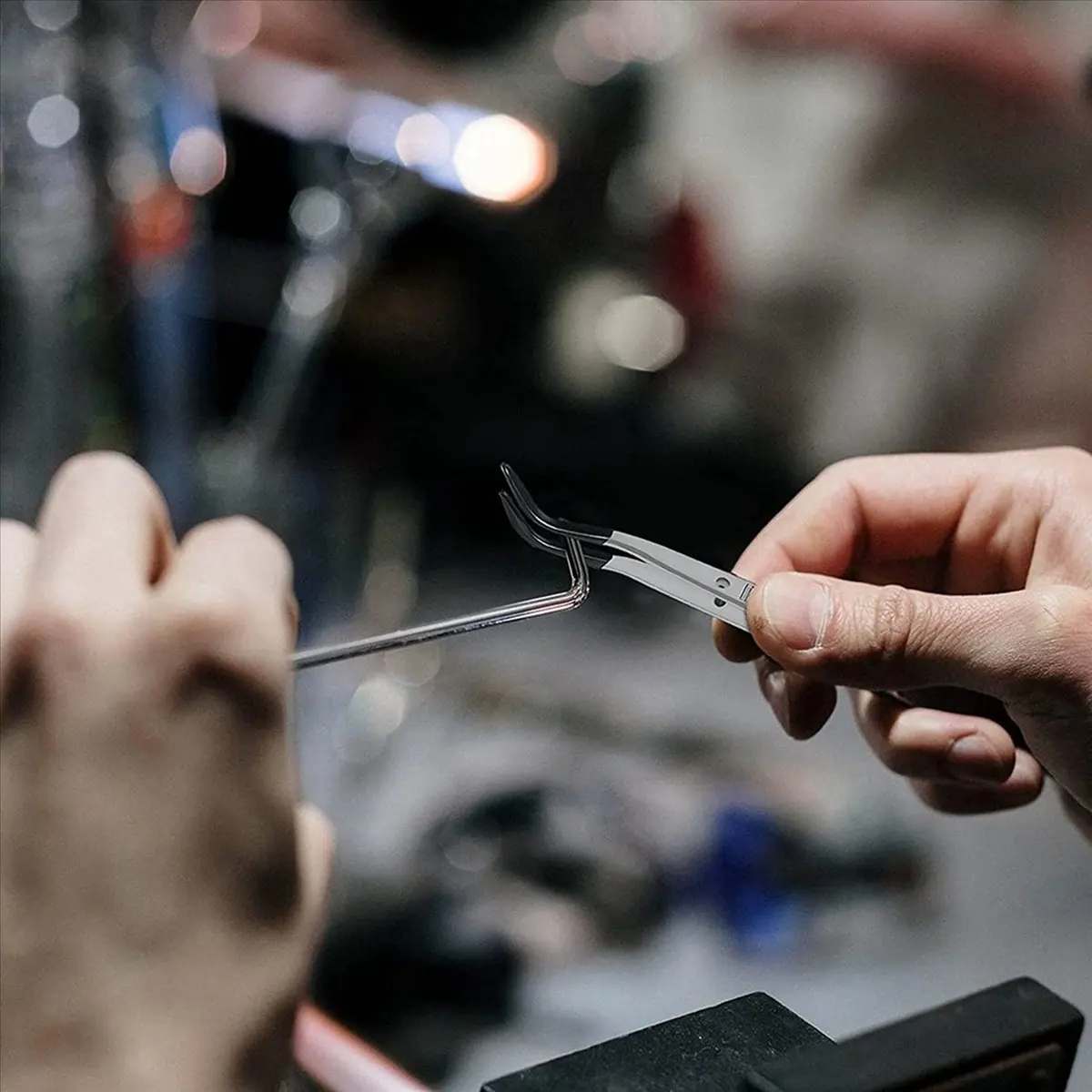 

Набор из 6 пинцетов с резиновыми наконечниками для рукоделия, лаборатории, промышленности, хобби, ювелирных работ и штамповки