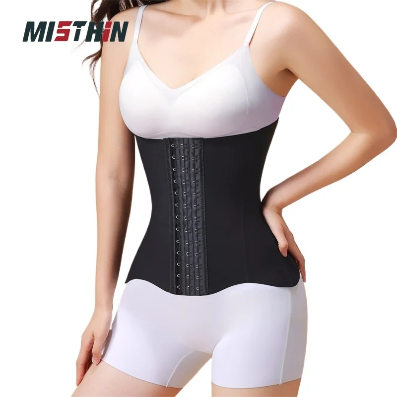 

MISTHIN женский тренажер для талии, дышащий женский корсет для похудения, пояс со стальной костью, антибактериальное женское корректирующее белье