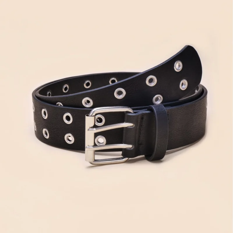 Punk Style Star Double Breasted Belt Korean Version Jeans Fashion Decorative Belt Eyelet Belt for Women Men