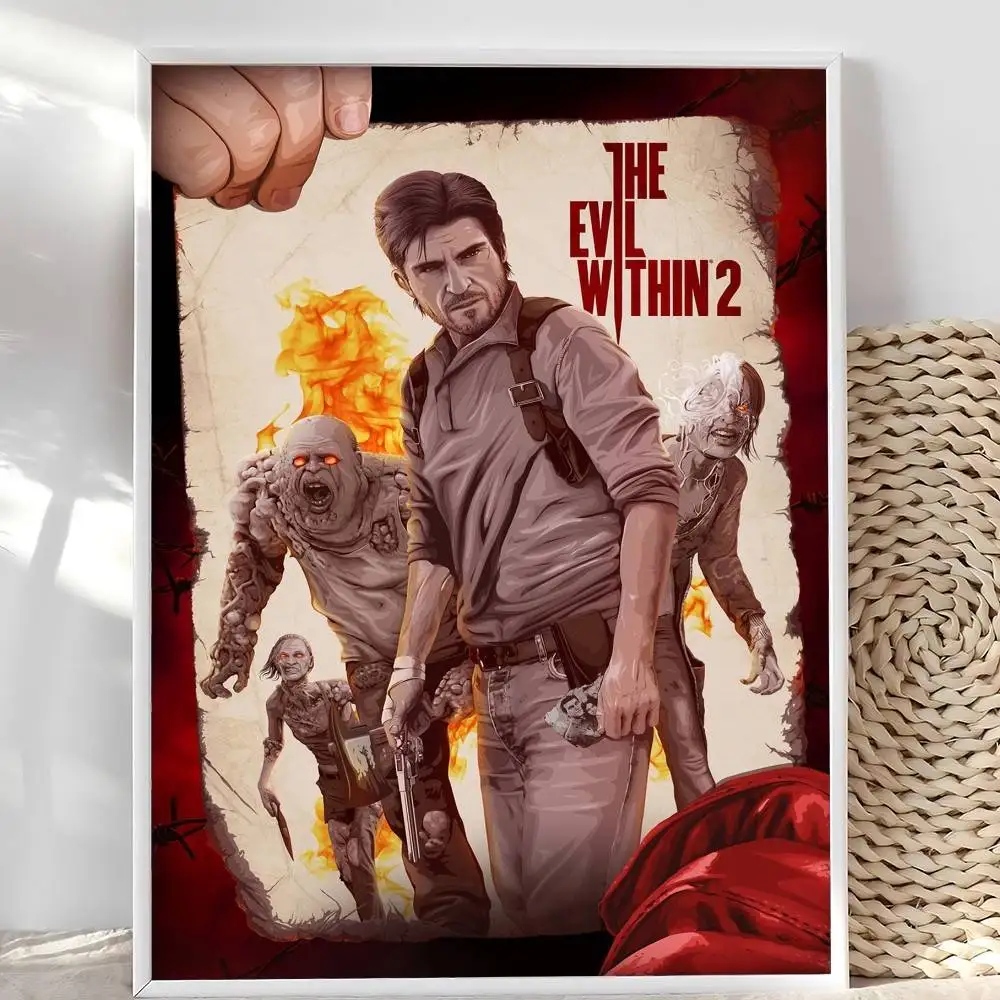 ملصق The E-Evil داخل الكسر النفسي ملصقات لاصقة مقاومة للماء ملصق ورقي للمقهى وبار ديكور المنزل