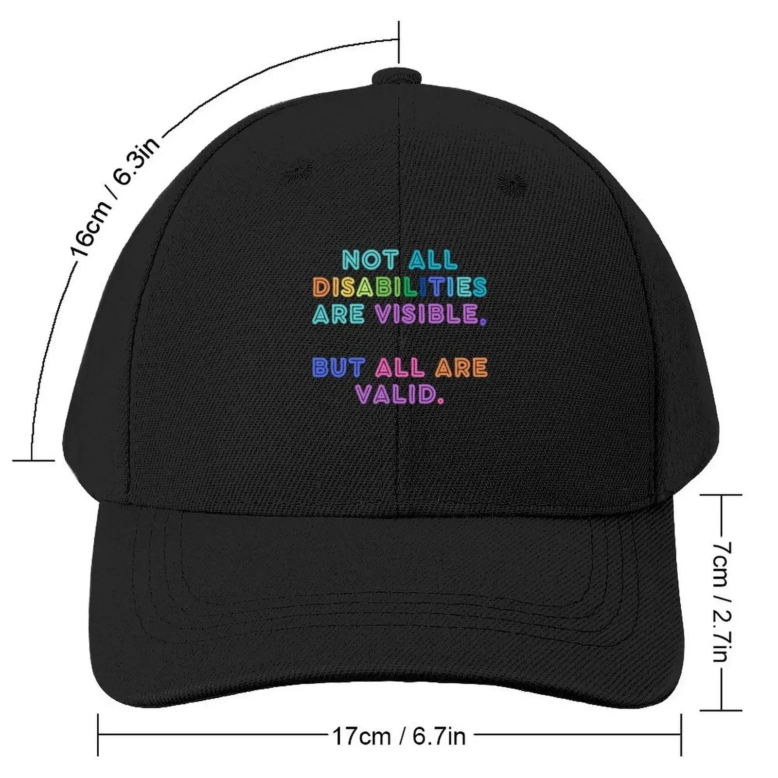 Disability activism Baseball Cap Military Cap Man Snapback Cap Golf Hat Women Hats Men's