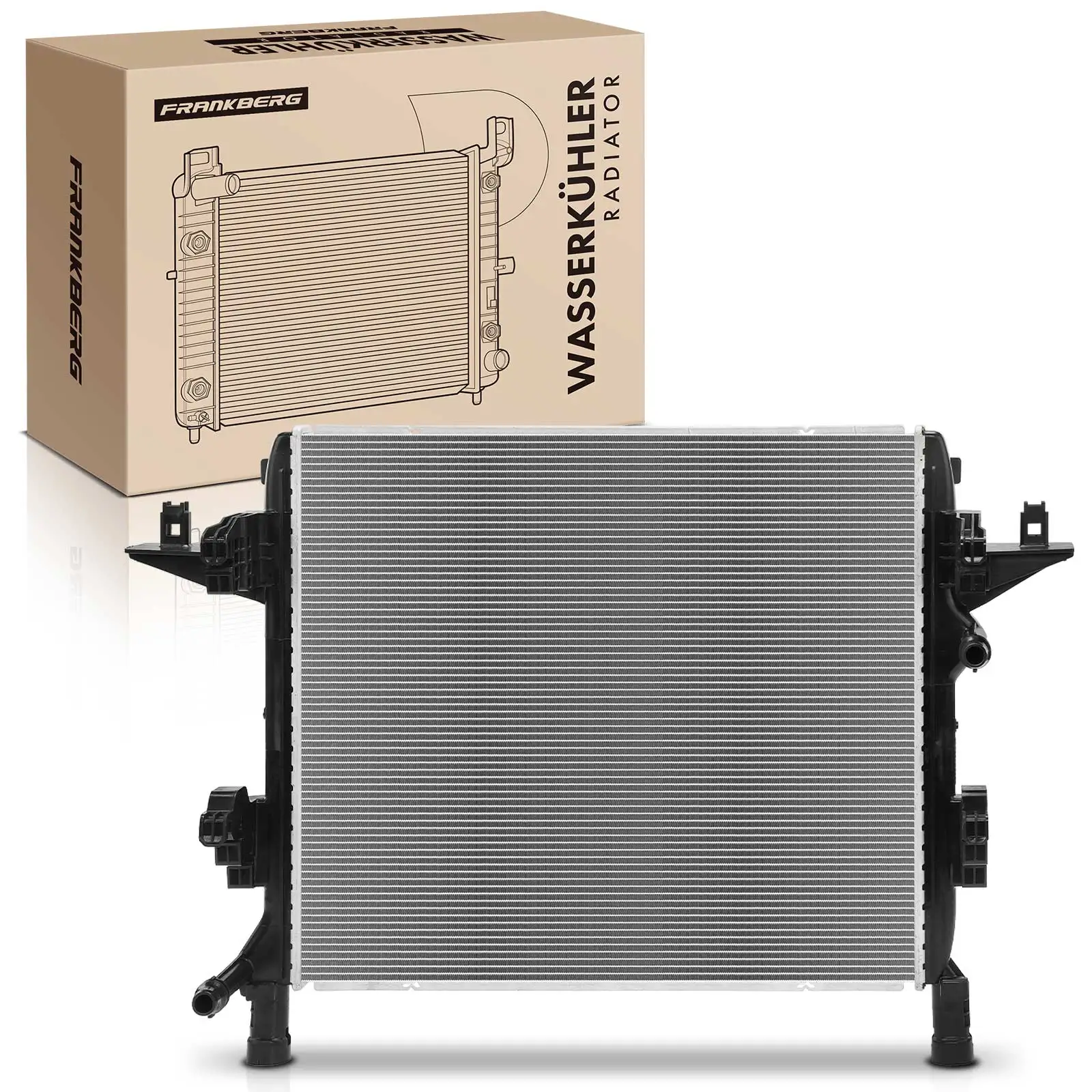 Frankberg 1x Kühler Wasserkühler Motorkühler für VW ID.3 Audi Q4 Skoda Enyaq 4 606780 1EA121251B