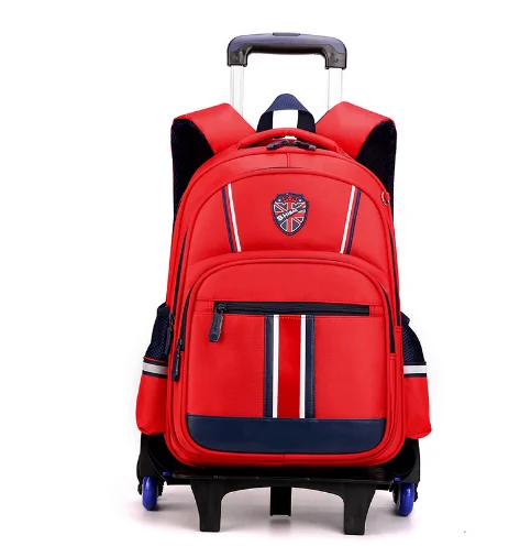 ZIRANYU Student School Rolling Backpack For Girls Trolley Backpack School Trolley Bags for Boys Children School Wheeled Backpack