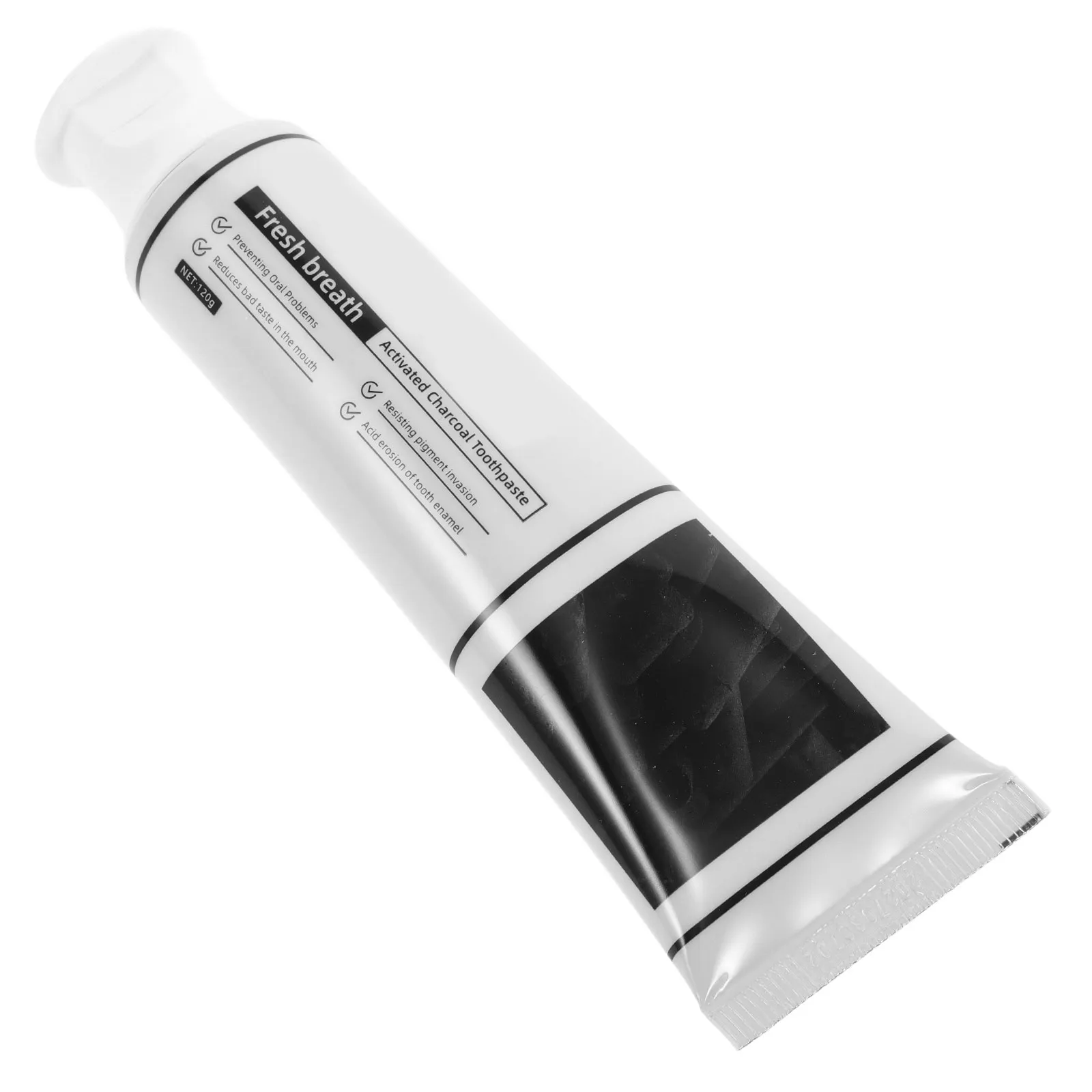 Bamboo Charcoal Sea Salt Toothpaste with Hydroxyapatite Coconut Oil Peppermint for Sensitive Teeth Enamel Strengthening Fresh