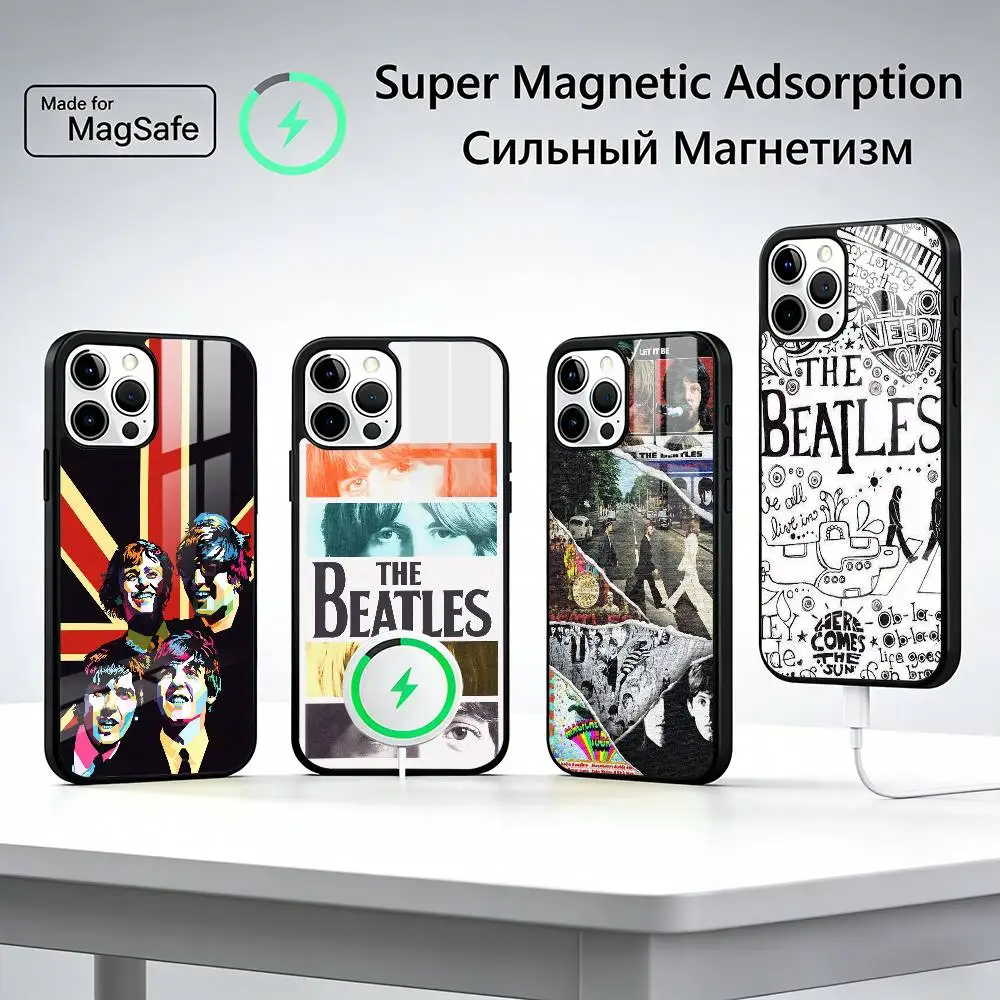 

Band B-BeaTles For Magsafe Phone Case for iPhone 17 16 15 14 13 12 11 Series Wireless Charging