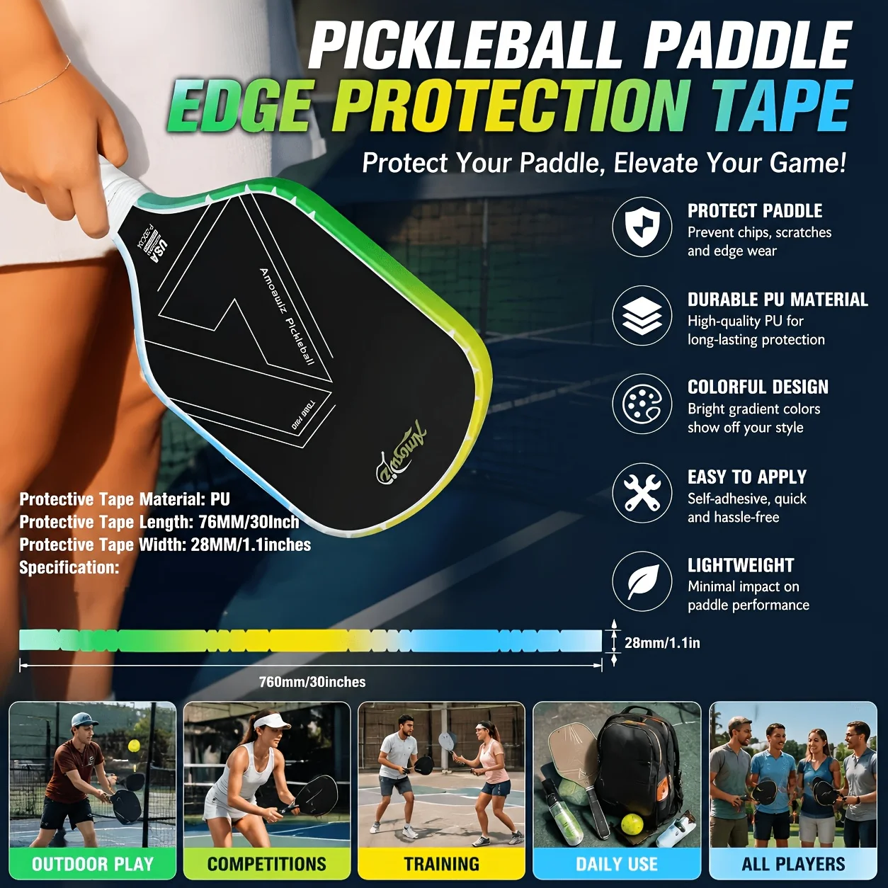 fita-de-protecao-para-borda-de-raquete-de-pickleball-acessorio-esportivo-para-raquetes-de-pickleball-tenis-e-badminton