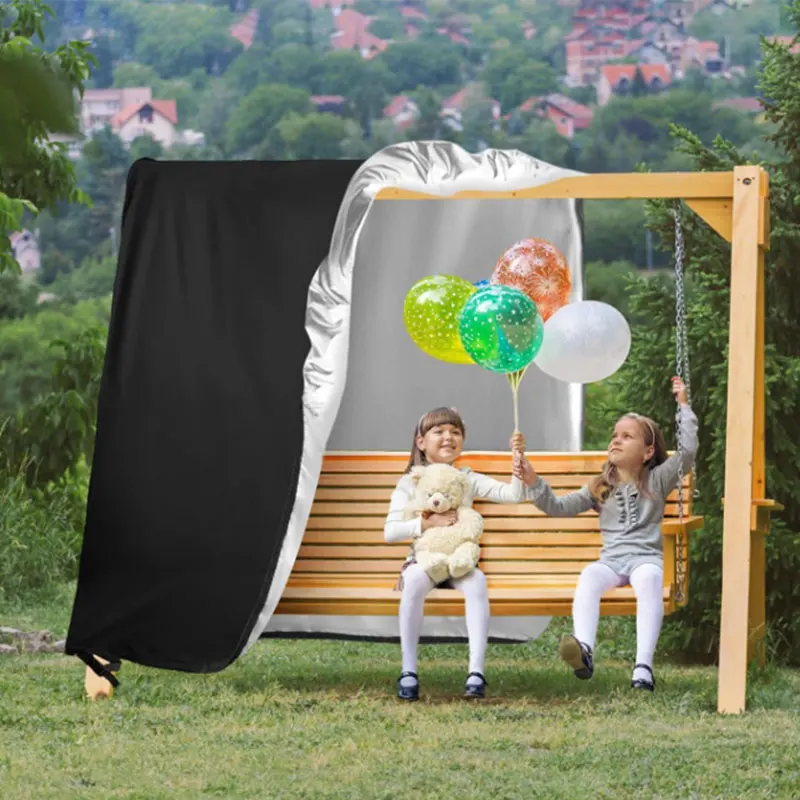 

Outdoor A-Frame Hanging Rocking Chair Cover Anti UV Sunshade Garden Patio Swing Chair Waterproof Rattan Seat Furniture Cover