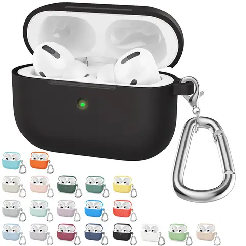 Silicone Earphone Case For Apple Airpods Pro Cover Headphone Accessories Protective Box For Airpods Pro 1 Case Charging Box Bags