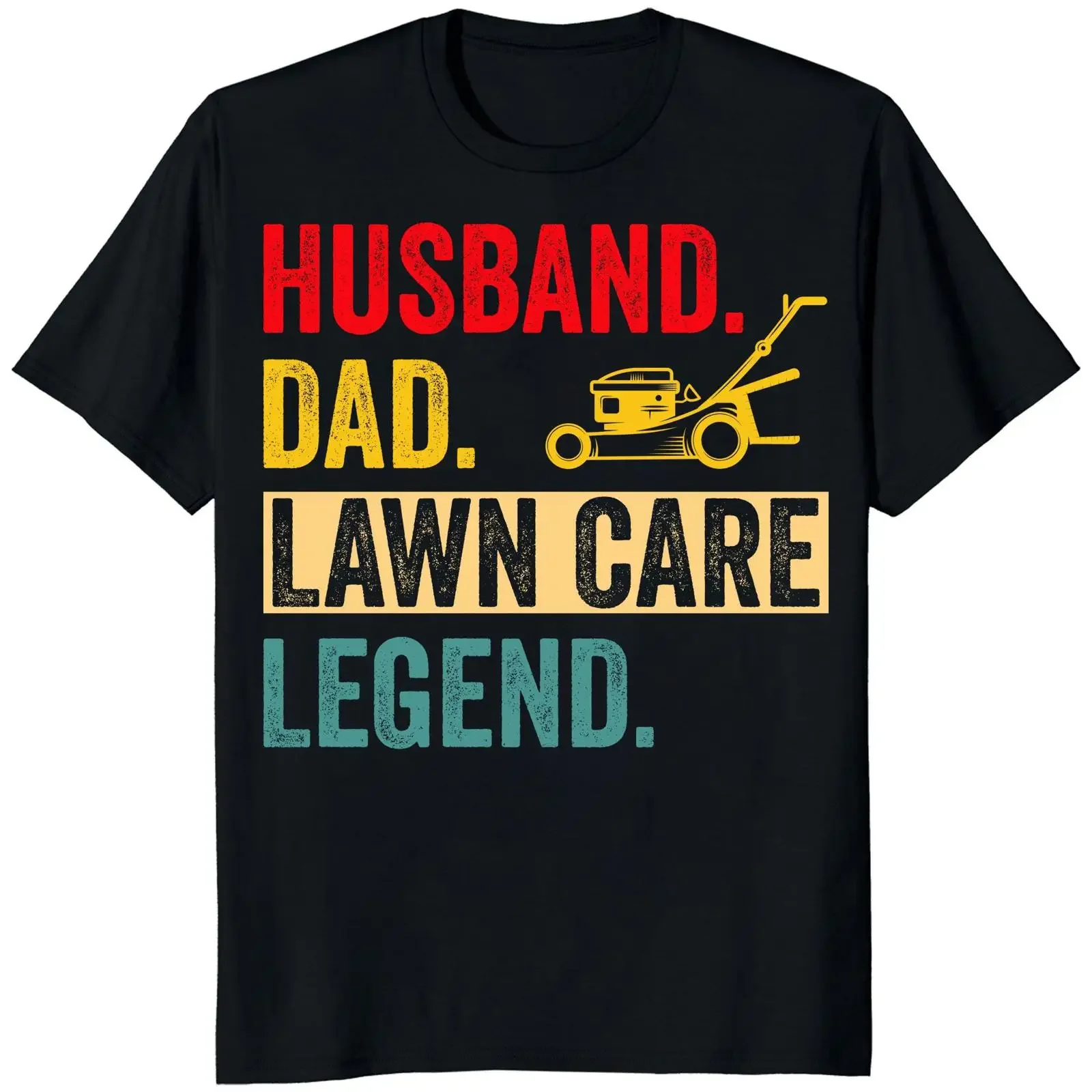 Lawn Care Legend Dad T Shirt Vintage Mower  vintage Washed Comfortable Soft Stretched Stylish Slightly Casual Breathable homme