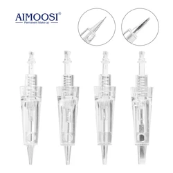 AIMOOSI 50/100Pcs Tattoo Microblading Piercing Needles Pen For Permanent Eyebrows Lips Makeup Cosmetics PMU Machine Accessories