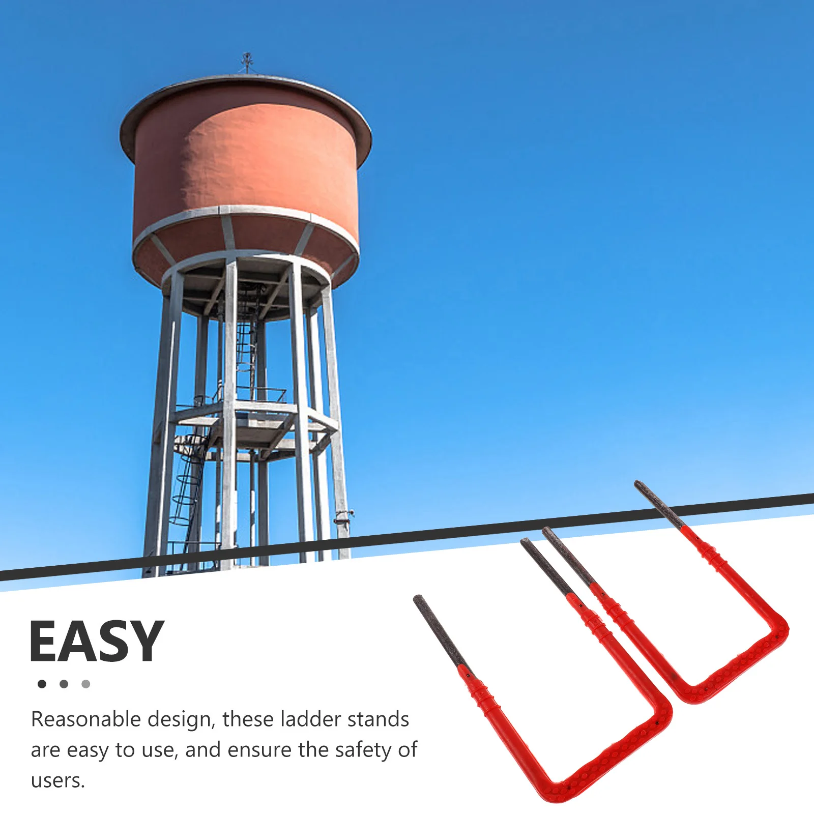 2 قطعة من البلاستيك الصلب تسلق سلم التآكل مقاومة للاهتراء مقاومة درجات الحرارة العالية مياه الصرف الصحي بشكل جيد