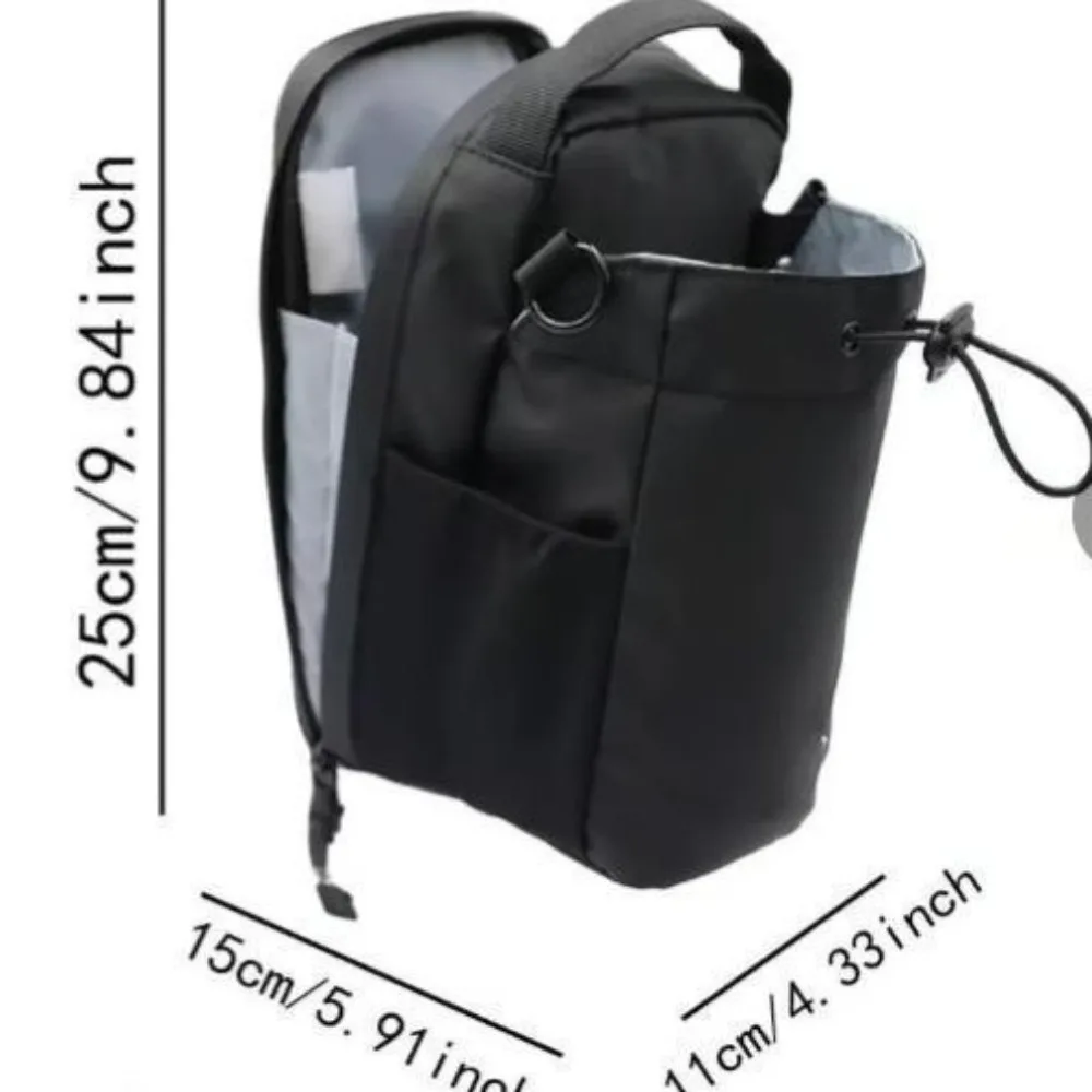 Magnetic Water Bottle Holder Crossbody Pouch, Large Capacity Portable Fitness Yoga Running Water Bottle Bag