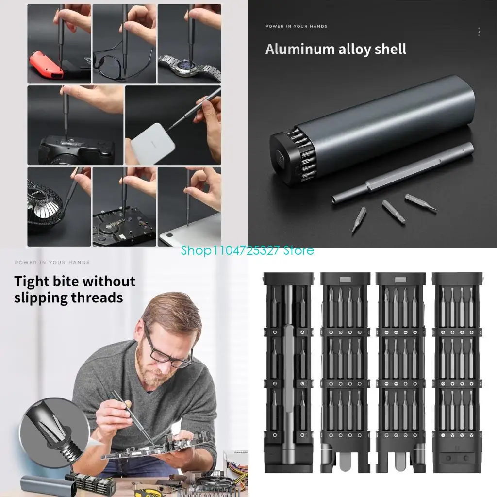 

D8KF Complete 46pc Screwdriver For DIY Projects Specialty Bit For Computer