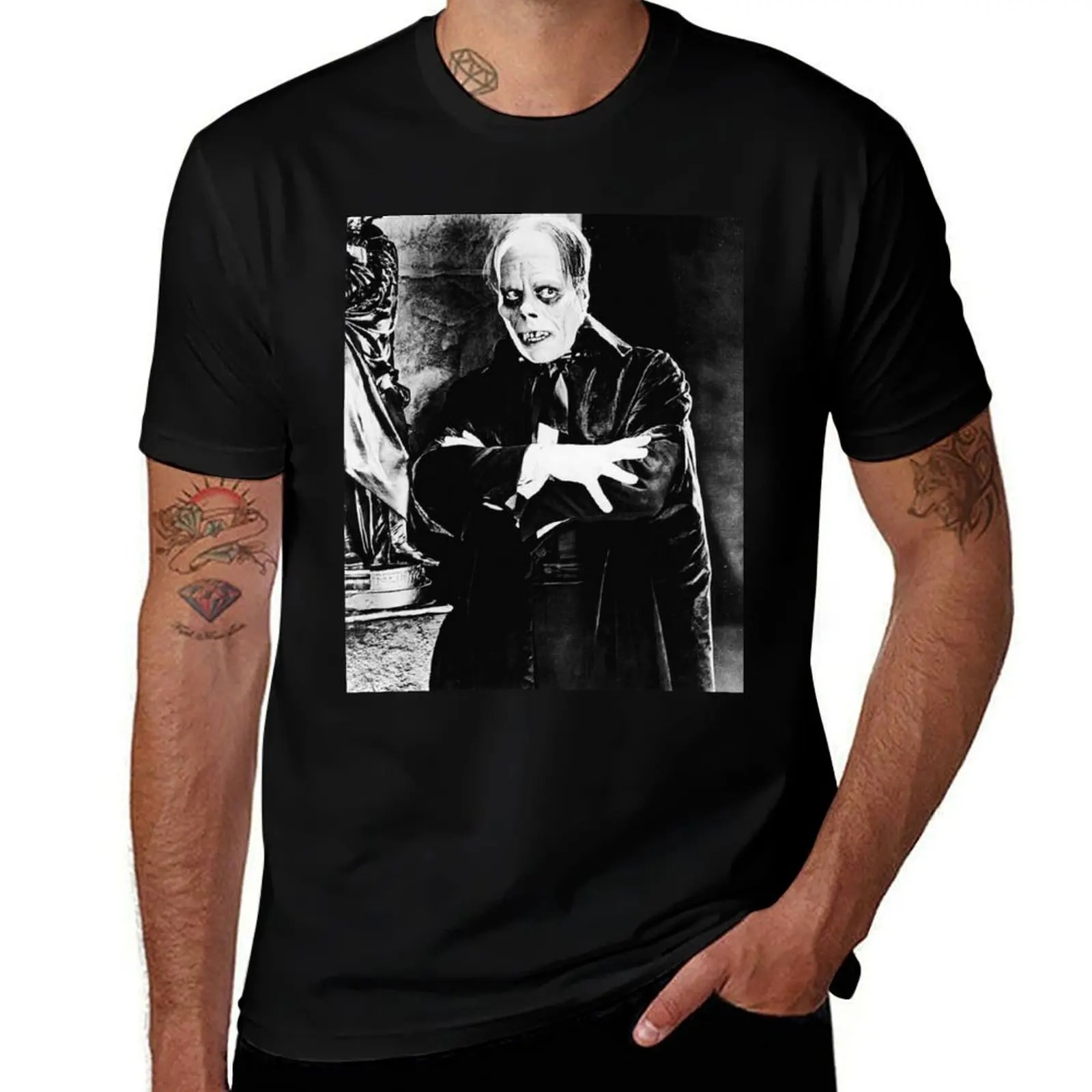 Lon Chaney Phantom T-Shirt Classic Basic Casual T-Shirt