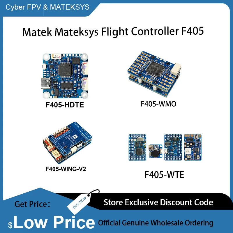 Matek Mateksys Flight Controller F405-HDTE F405-WTE F405-WMO F405-WING-V2