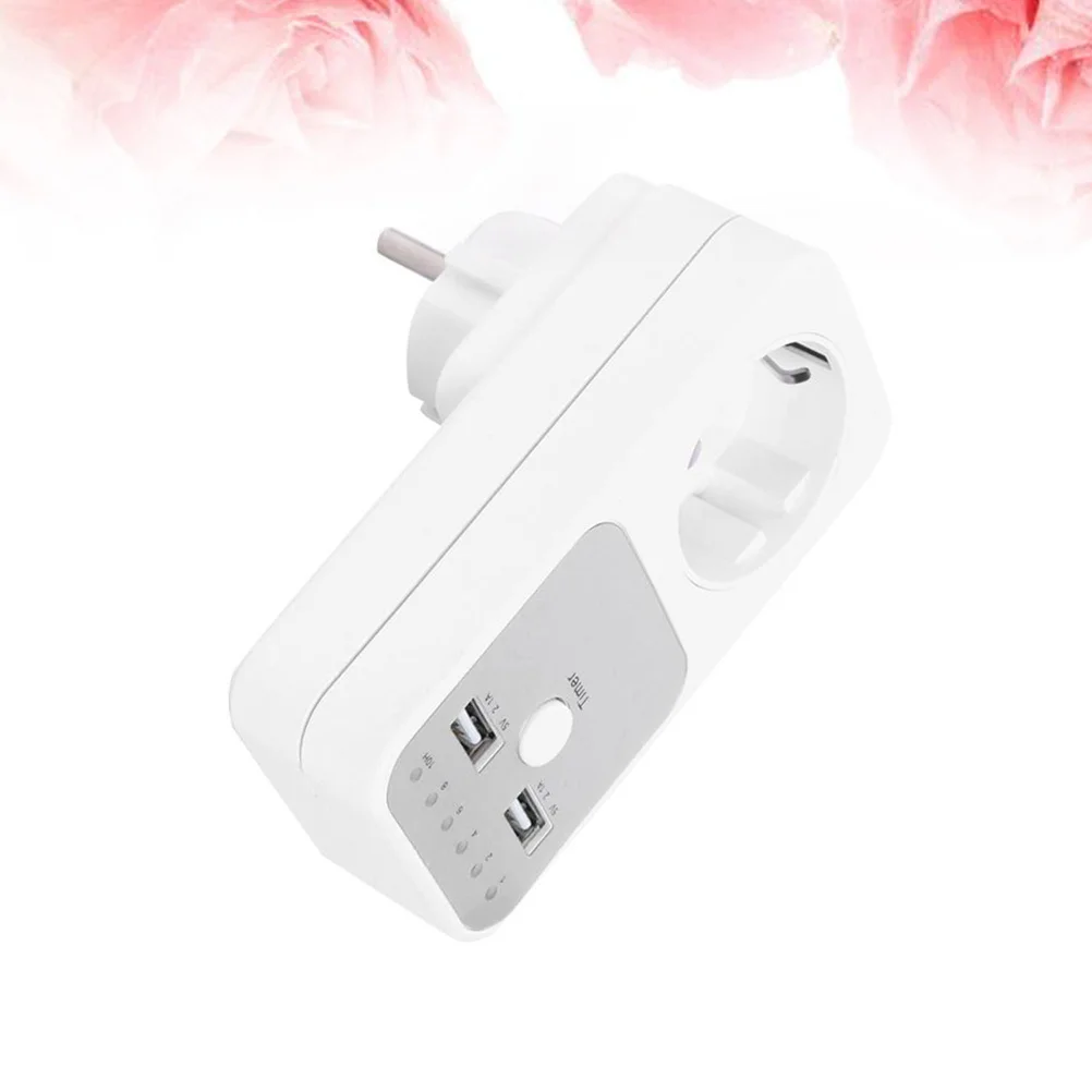 

1Pcs USB with Auto Shut Off Timer 10 8 6 4 2 1 Hour Countdown for Curling Iron Steam Iron Phone Lamp Coffee Pot Eu Plug