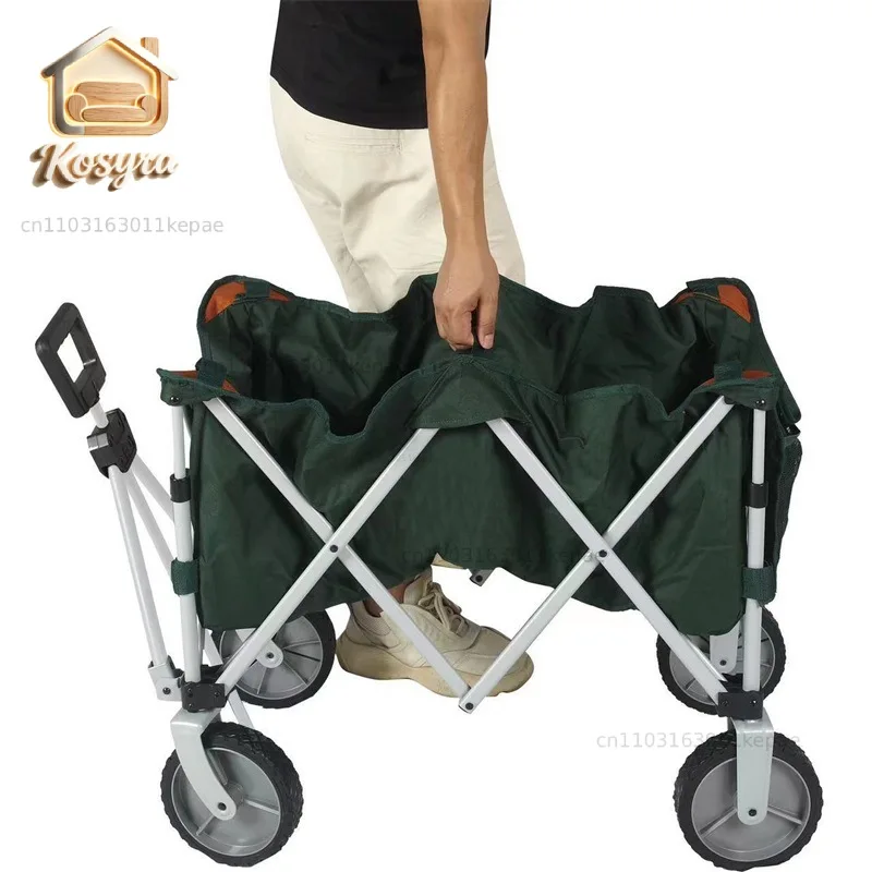 Internet celebrity hot-selling outdoor multi-function camper camping trolley portable folding large capacity hand-pulled camper