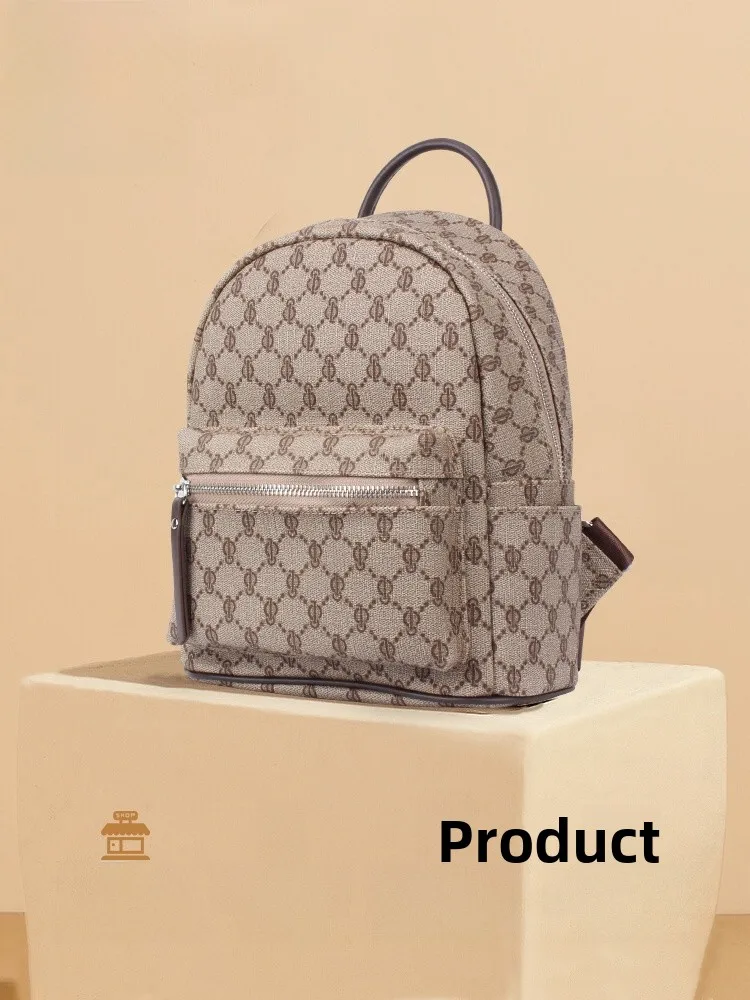 

Large Capaci Commuter Casual Travel Bapa Faionable All-Match Rusa Youthful Sle Zipper Closure ex Bag