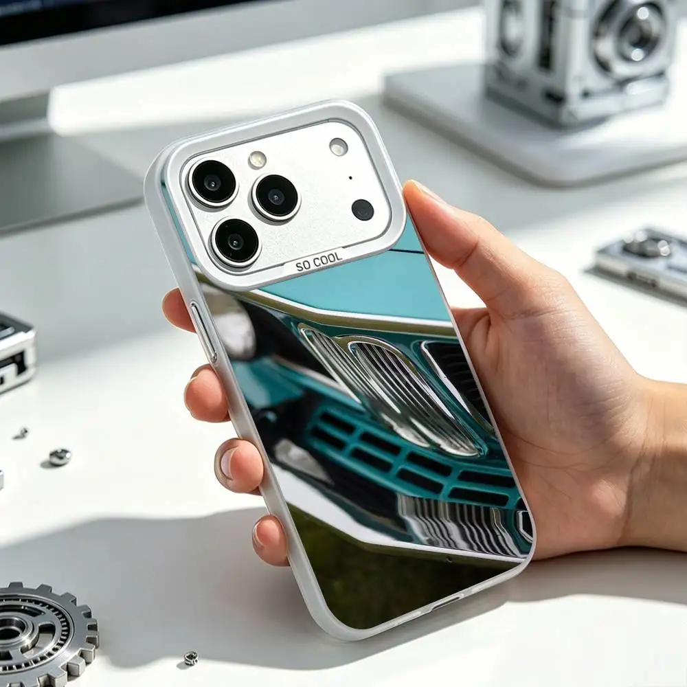 

For B-BMW E-E30 Car Mens Fave Phone Case For iPhone 17,16,15,14,13,12 Plus,Pro Max,XS,White Silver Phone case Funda Cover