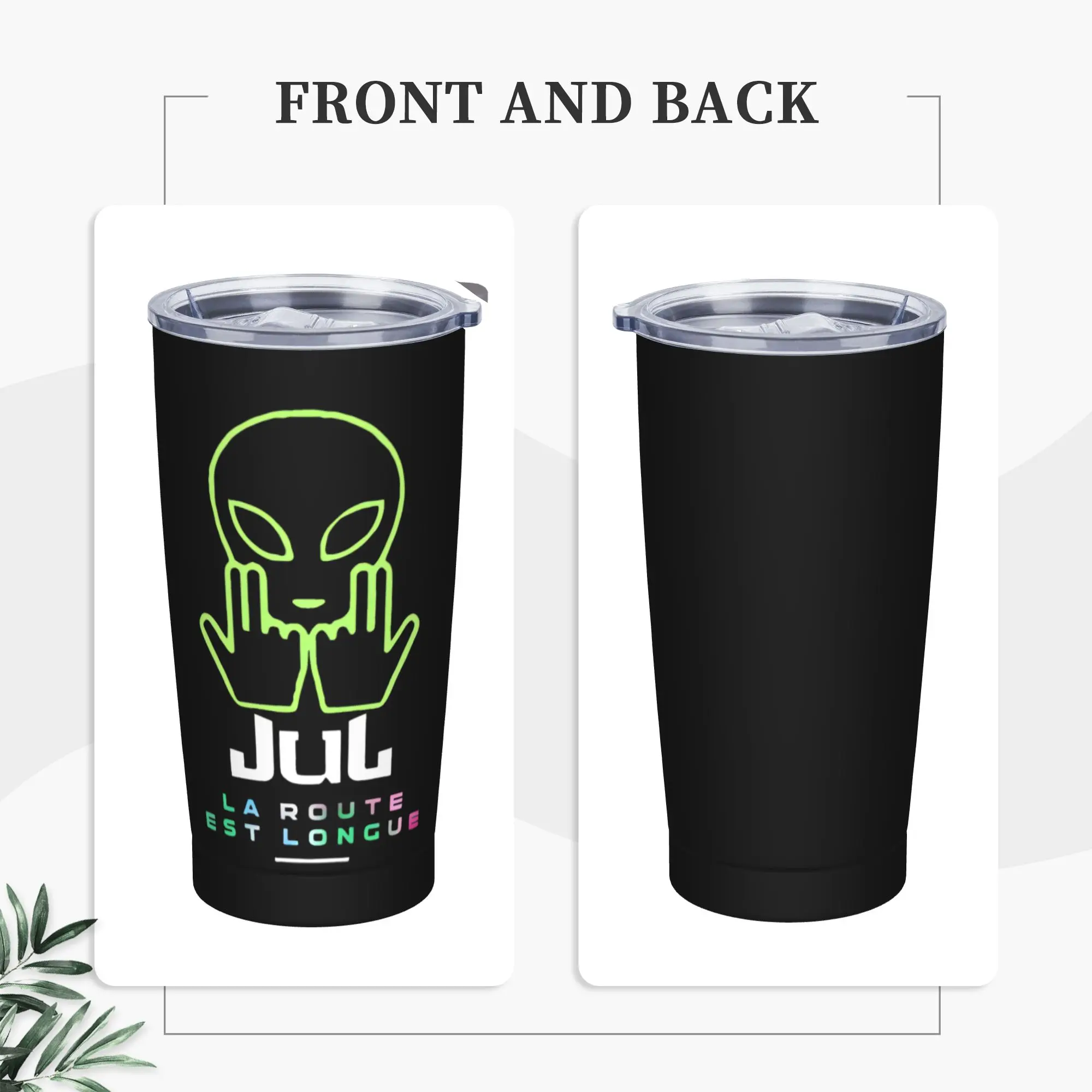 Stainless Steel Tumbler Jul Gold and Platinum Rapper Thermal Cups  Portable Cold Drink Mugs Cup Travel Water Bottle