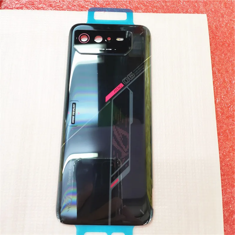 New Battery Back Cover For Asus ROG Phone 6 / ROG 6D AI2203 Rear Housing Door Case Lid + Camera Frame Glass Lens