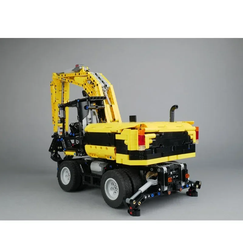 MOC-139463 Remote Control Wheel Excavator Building Block Model 1626 Building Block Parts Kids Birthday Building Block Toy Gift