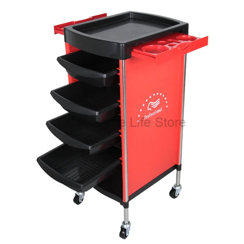 

Italian Style Multifunctional Trolley Storable Barber Shop Designer Trolley Beauty Salon Modern Furniture Skjuta En Vagn HBSC