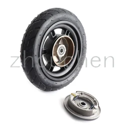 8.5 Inch Drum Brake Air Wheel 8 1/2x2 Inflated Tire With Hub Braking 1800/1450/1200mm Cable For Electric Scooter Cart